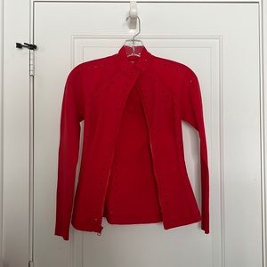 Gigi C Sport Red Workout Jacket